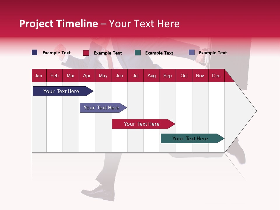 Human Running Boy PowerPoint Template