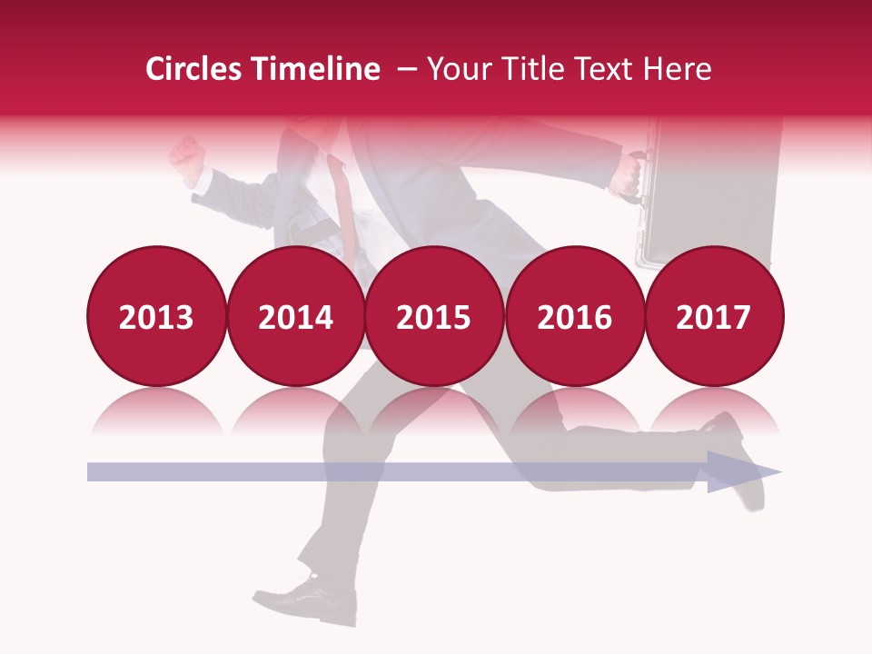 Human Running Boy PowerPoint Template