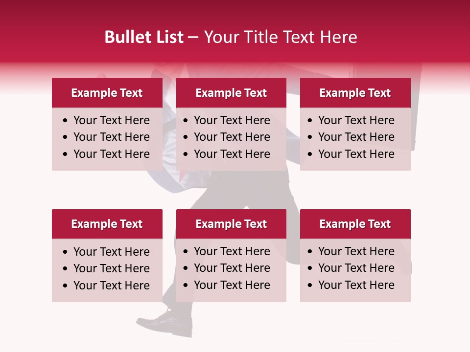 Human Running Boy PowerPoint Template