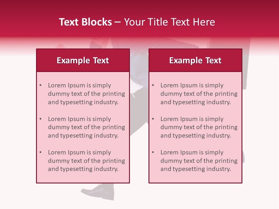 Human Running Boy PowerPoint Template