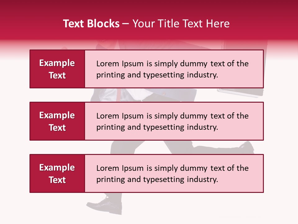 Human Running Boy PowerPoint Template