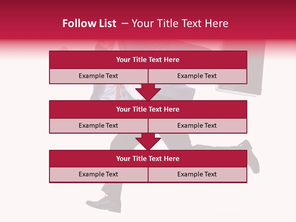 Human Running Boy PowerPoint Template
