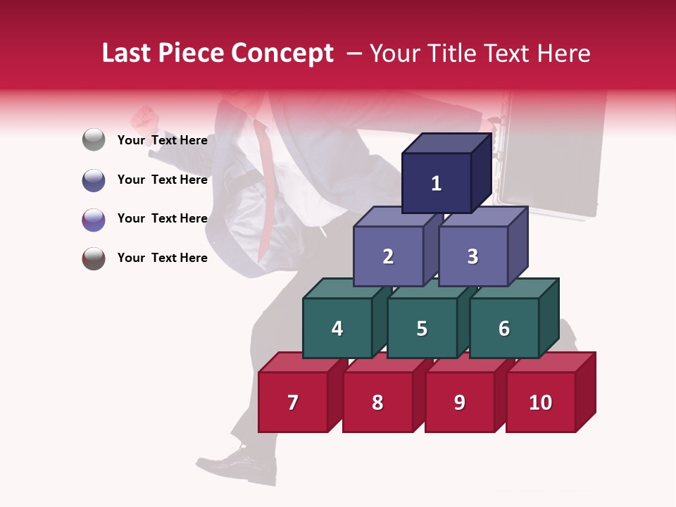 Human Running Boy PowerPoint Template