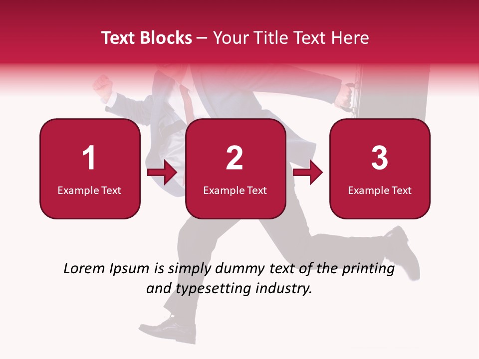 Human Running Boy PowerPoint Template