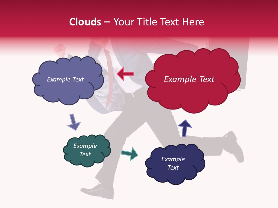 Human Running Boy PowerPoint Template