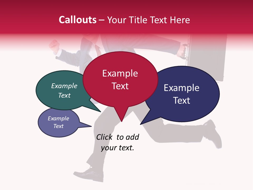 Human Running Boy PowerPoint Template