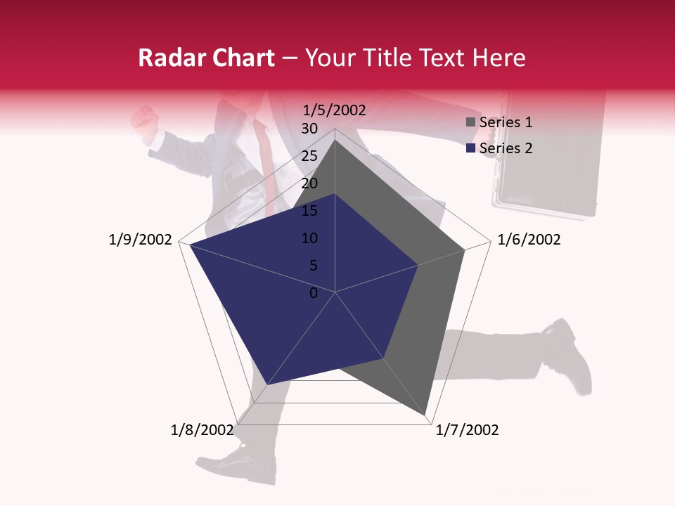 Human Running Boy PowerPoint Template