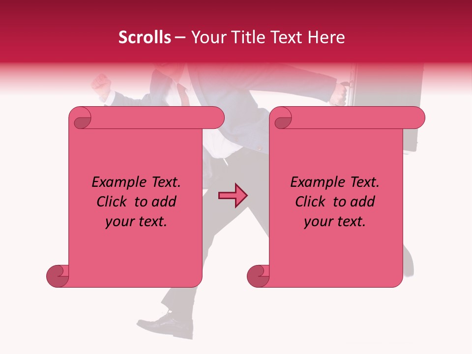 Human Running Boy PowerPoint Template