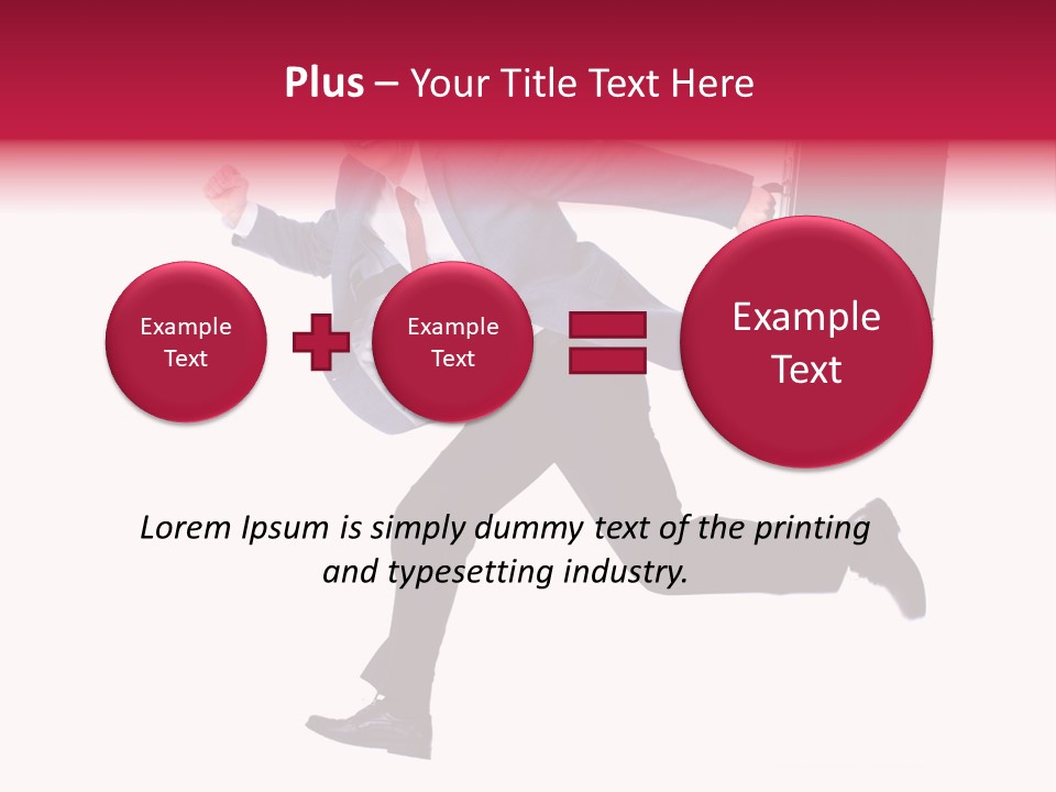 Human Running Boy PowerPoint Template
