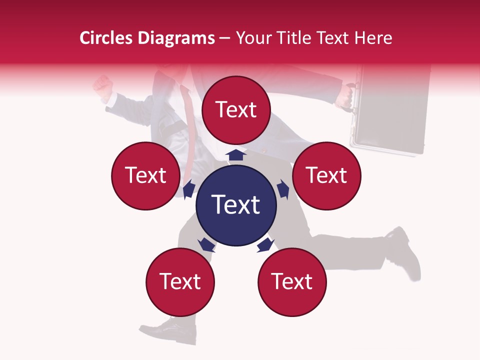 Human Running Boy PowerPoint Template