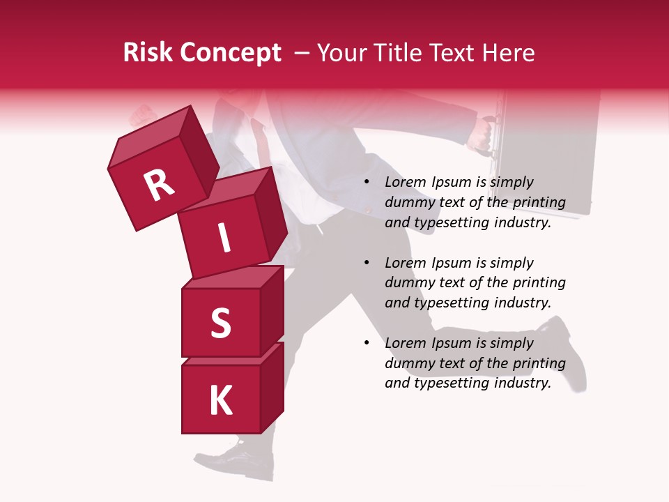 Human Running Boy PowerPoint Template