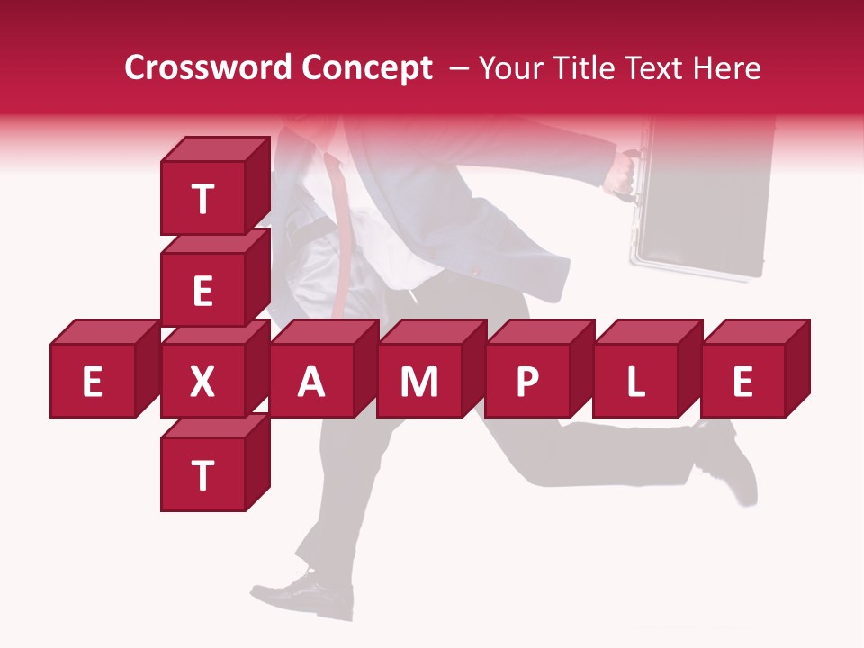 Human Running Boy PowerPoint Template