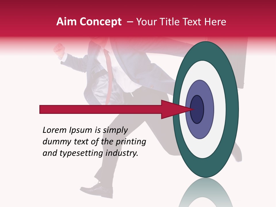 Human Running Boy PowerPoint Template