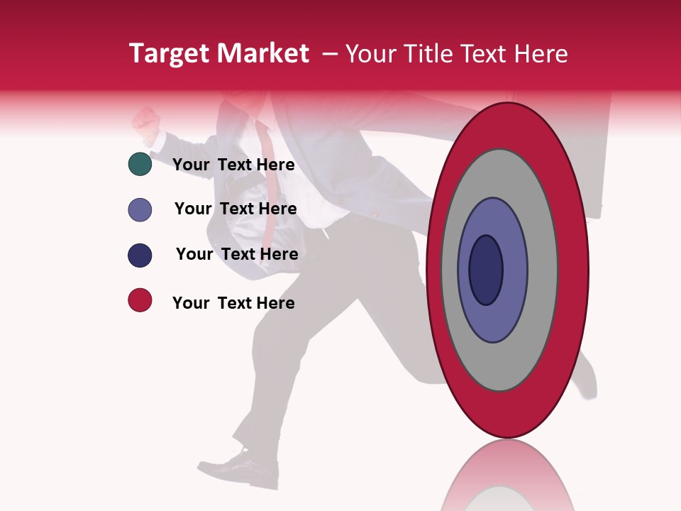 Human Running Boy PowerPoint Template