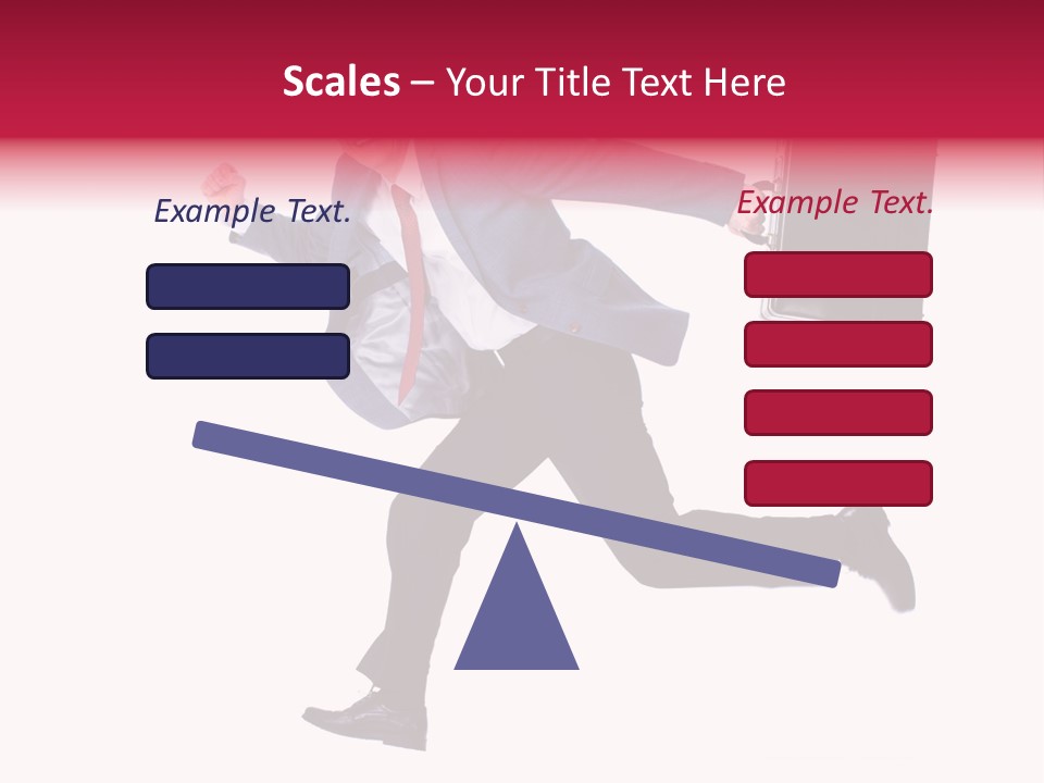 Human Running Boy PowerPoint Template