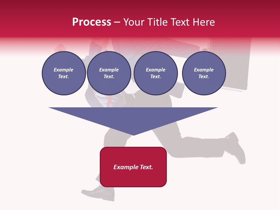 Human Running Boy PowerPoint Template