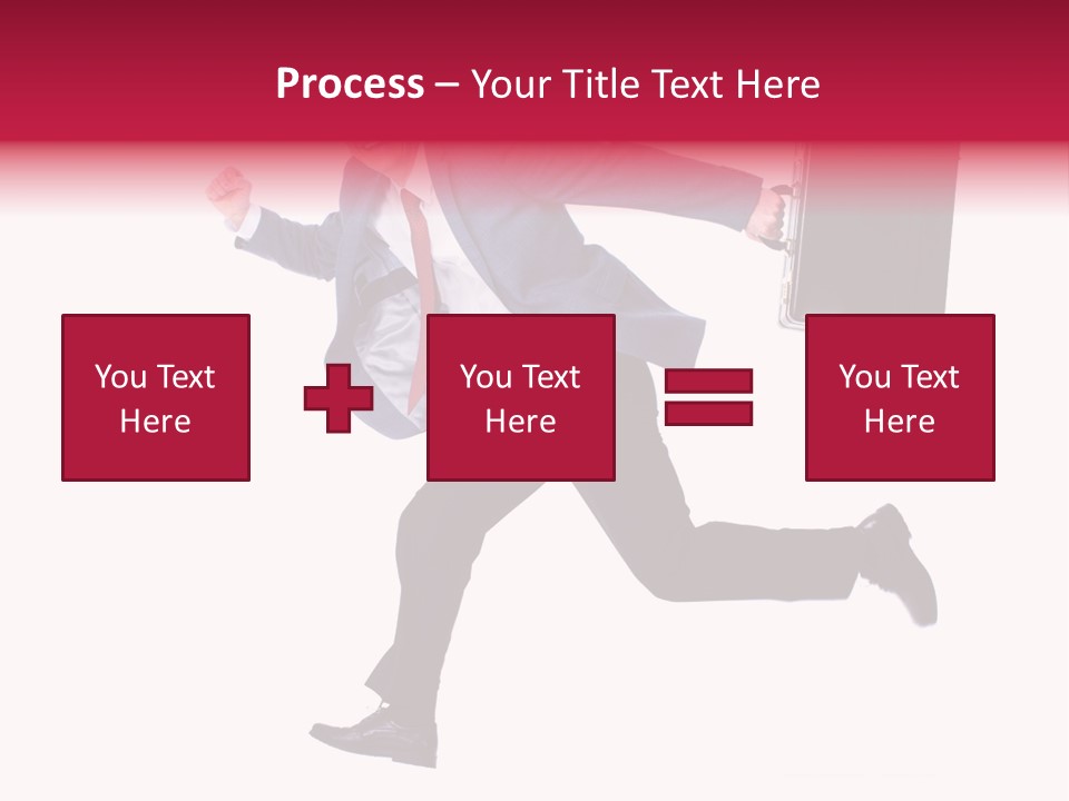 Human Running Boy PowerPoint Template