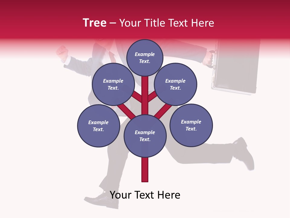 Human Running Boy PowerPoint Template