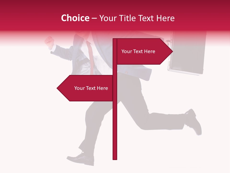 Human Running Boy PowerPoint Template