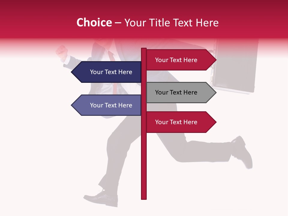 Human Running Boy PowerPoint Template