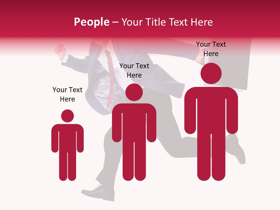 Human Running Boy PowerPoint Template