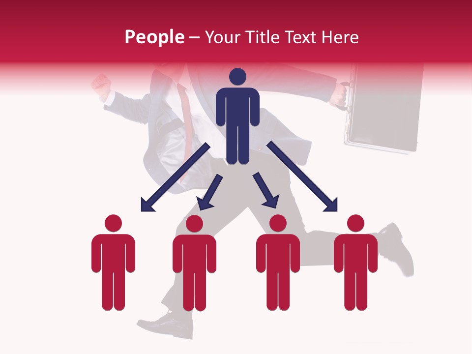 Human Running Boy PowerPoint Template