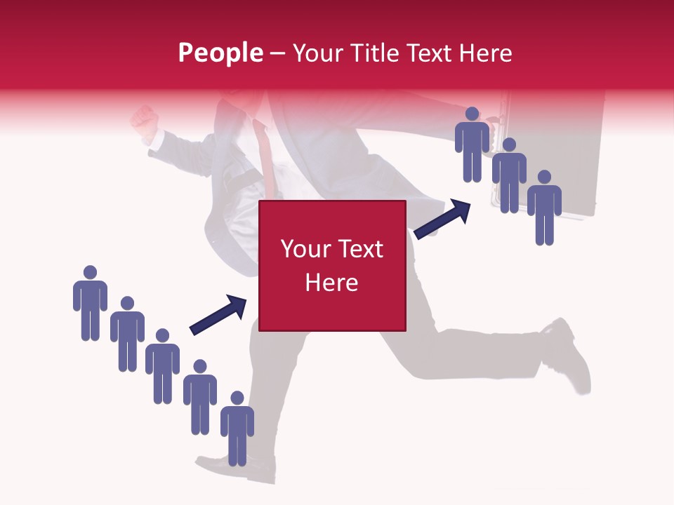 Human Running Boy PowerPoint Template