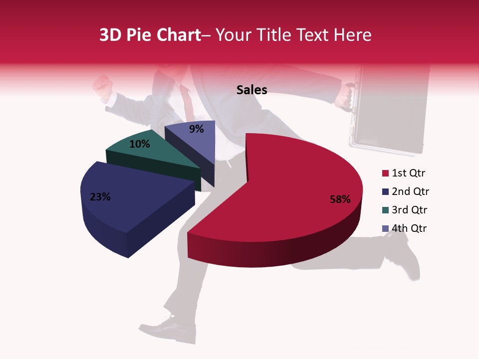 Human Running Boy PowerPoint Template
