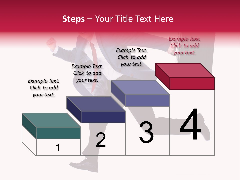 Human Running Boy PowerPoint Template