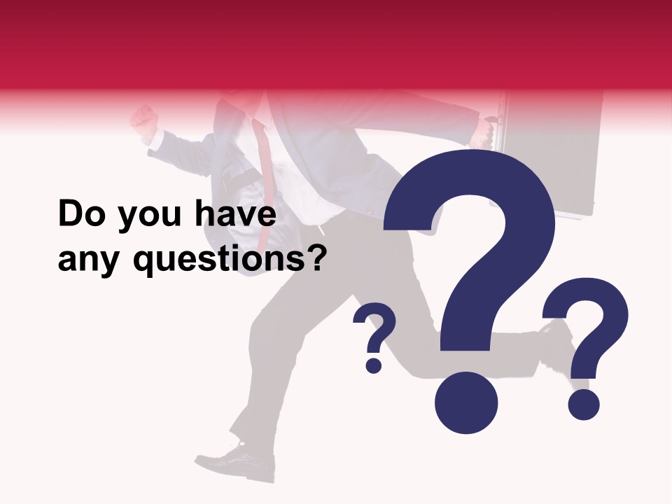 Human Running Boy PowerPoint Template