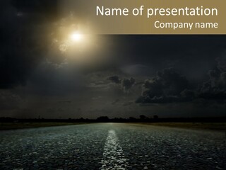 Hot Perspective Landscape PowerPoint Template