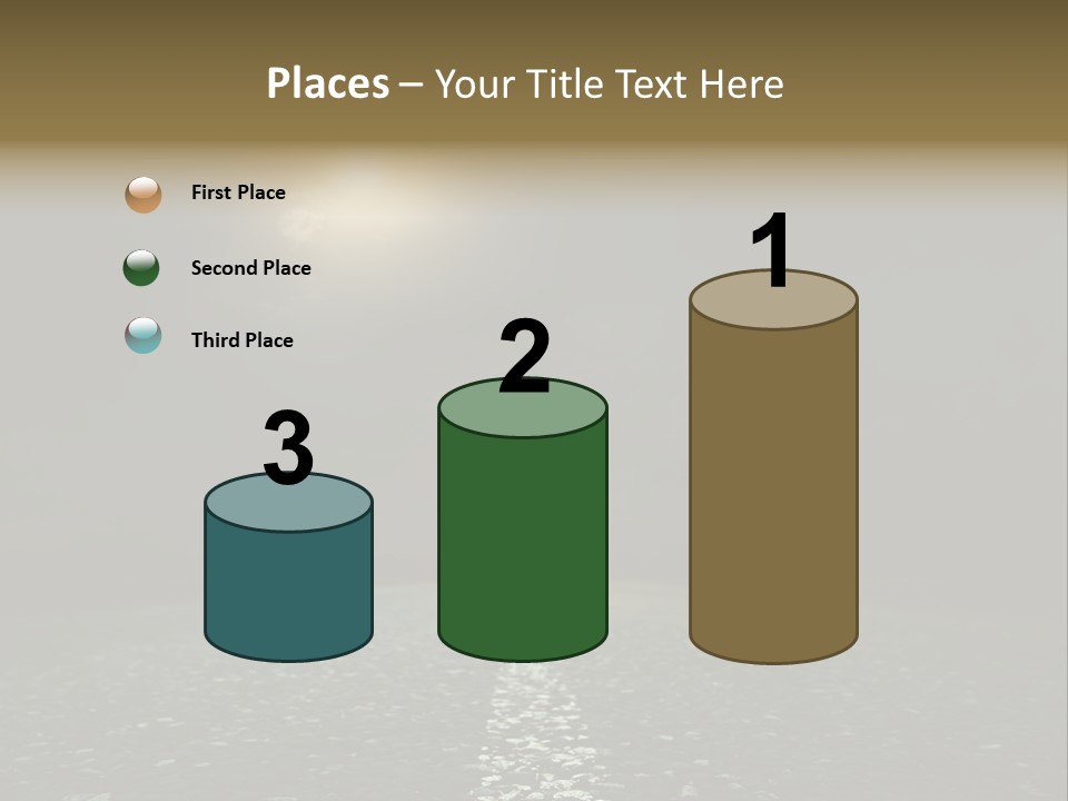 Hot Perspective Landscape PowerPoint Template