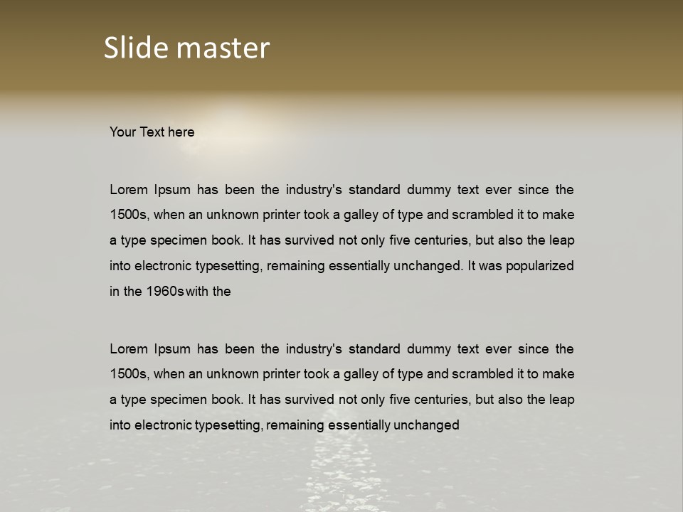 Hot Perspective Landscape PowerPoint Template