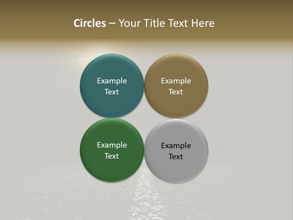 Hot Perspective Landscape PowerPoint Template