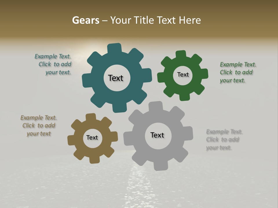 Hot Perspective Landscape PowerPoint Template