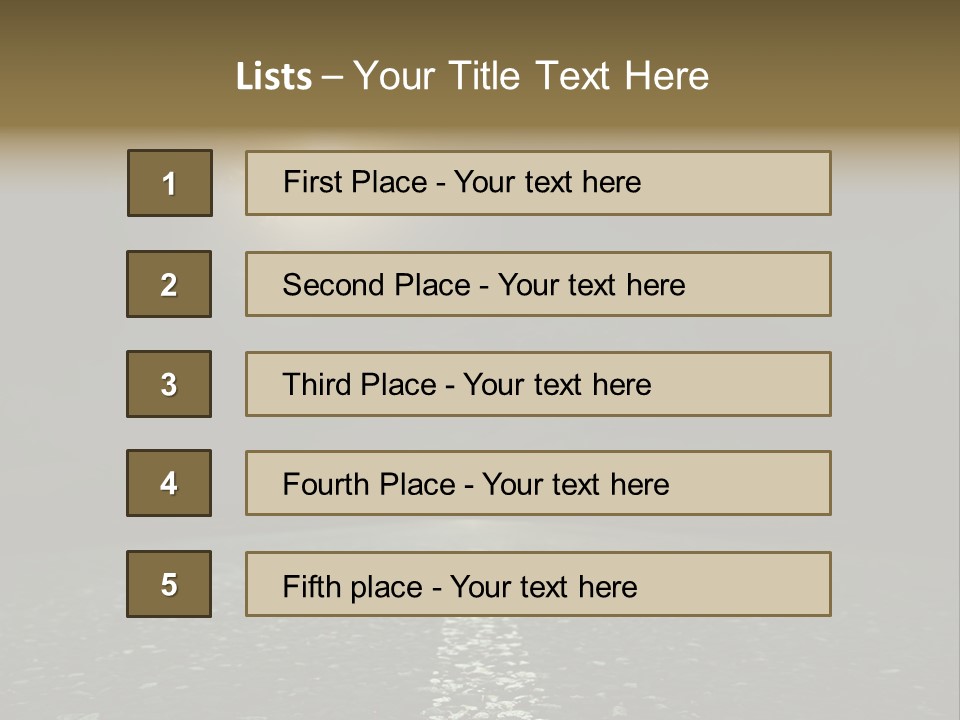 Hot Perspective Landscape PowerPoint Template