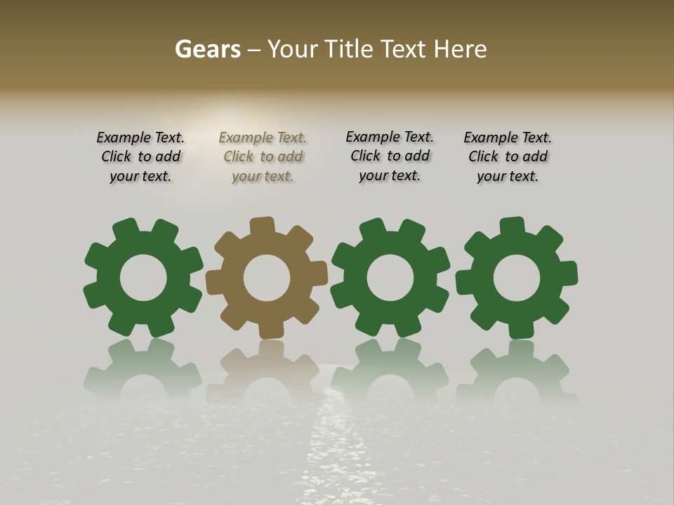 Hot Perspective Landscape PowerPoint Template