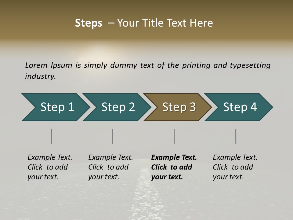 Hot Perspective Landscape PowerPoint Template