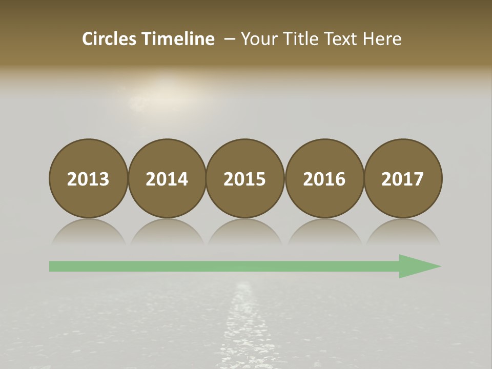 Hot Perspective Landscape PowerPoint Template