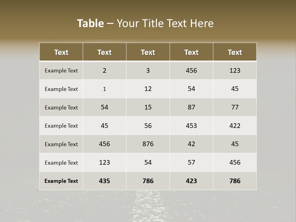 Hot Perspective Landscape PowerPoint Template
