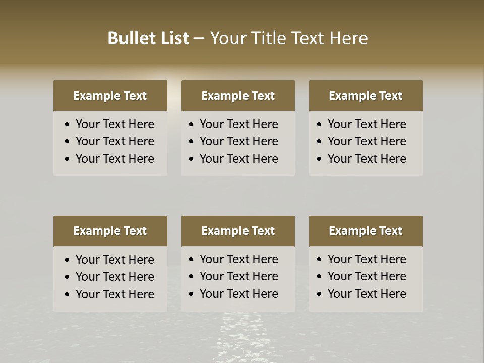 Hot Perspective Landscape PowerPoint Template
