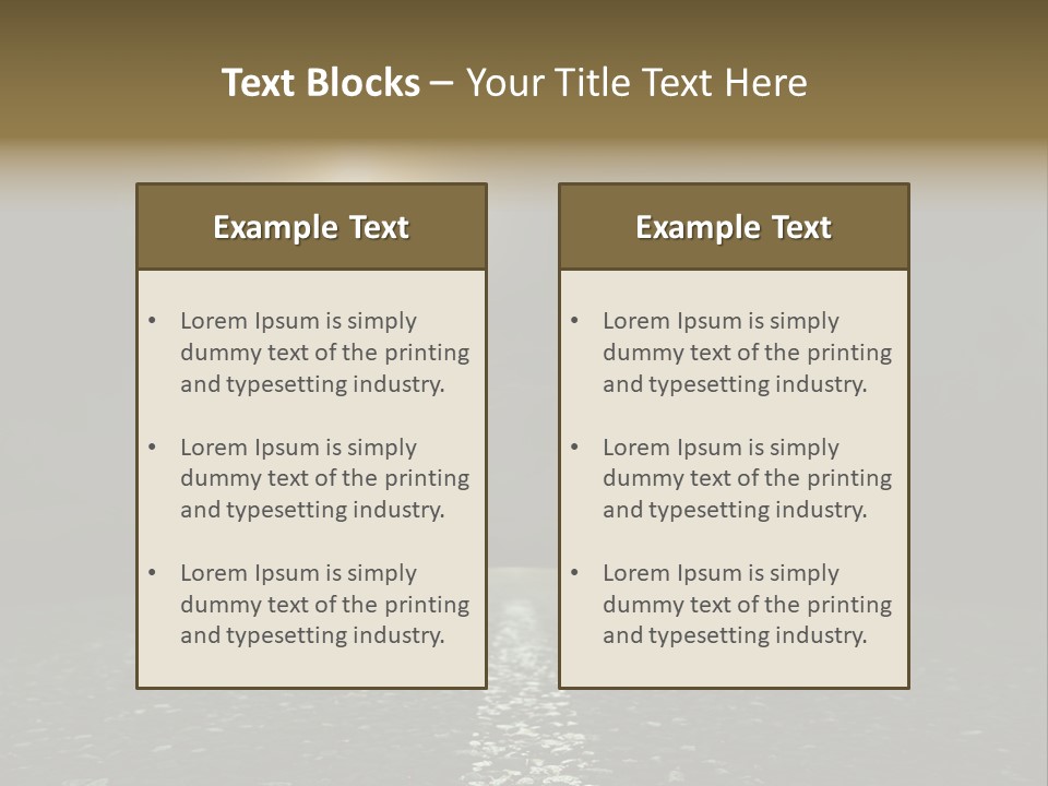 Hot Perspective Landscape PowerPoint Template
