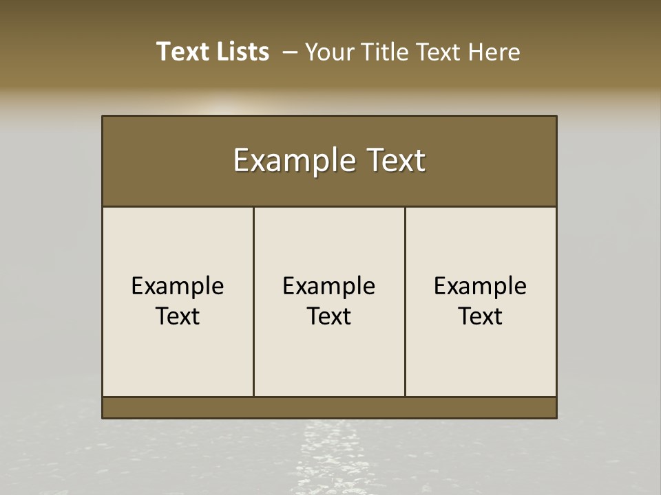 Hot Perspective Landscape PowerPoint Template
