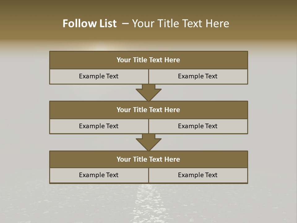Hot Perspective Landscape PowerPoint Template