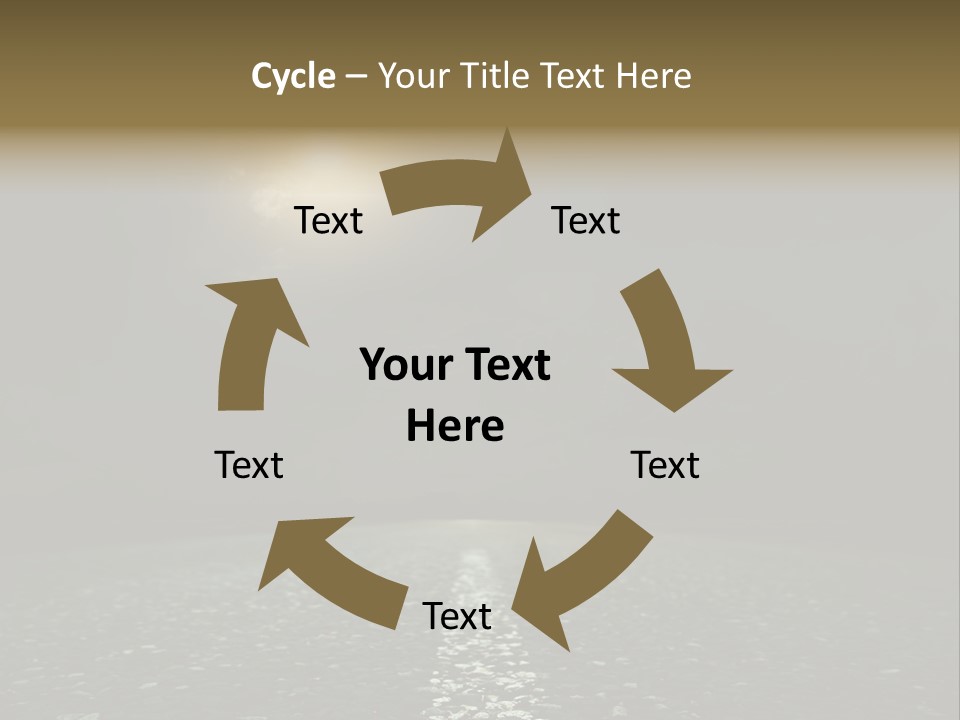 Hot Perspective Landscape PowerPoint Template