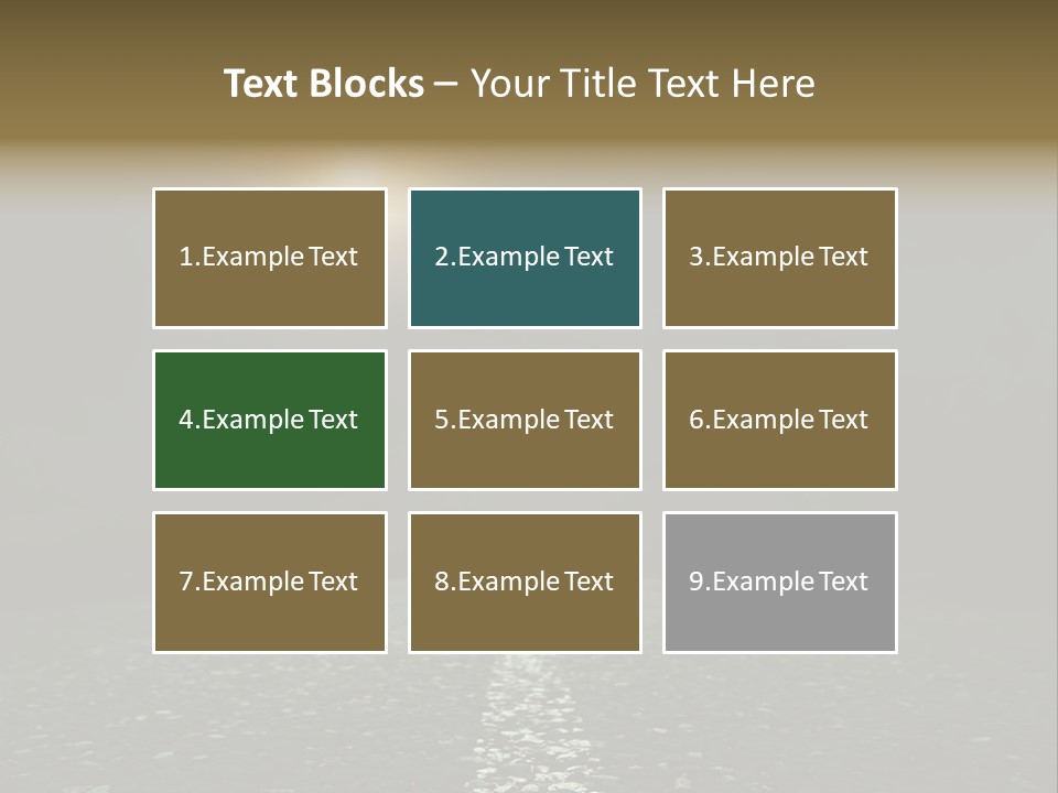 Hot Perspective Landscape PowerPoint Template