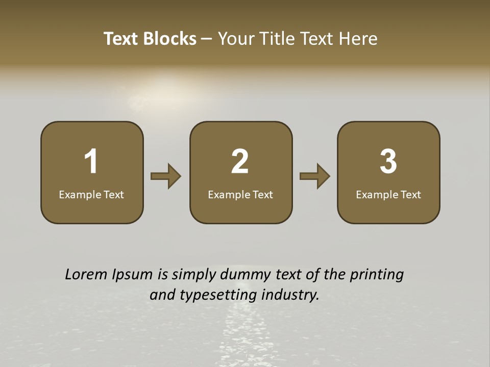 Hot Perspective Landscape PowerPoint Template