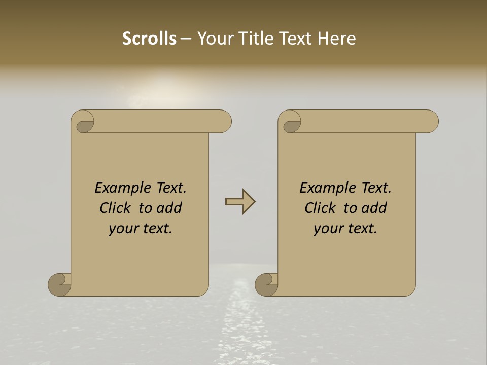 Hot Perspective Landscape PowerPoint Template
