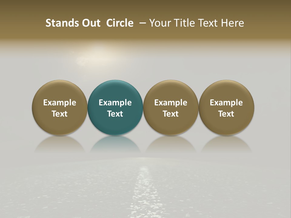 Hot Perspective Landscape PowerPoint Template