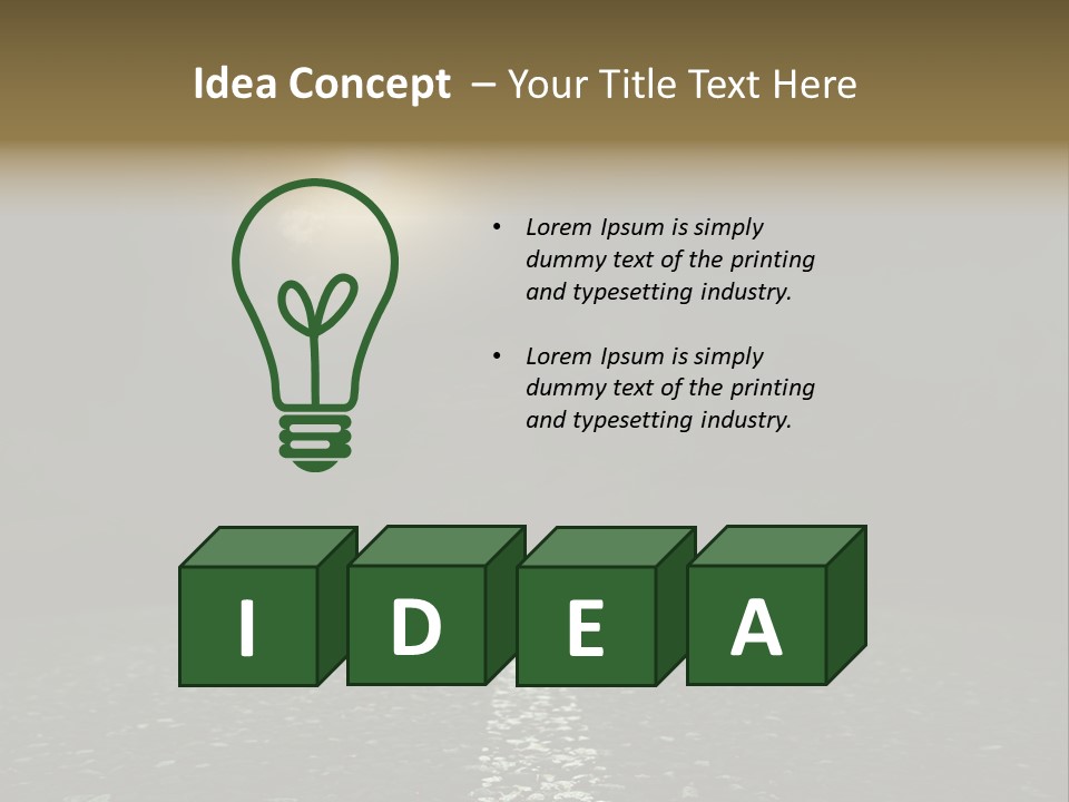 Hot Perspective Landscape PowerPoint Template